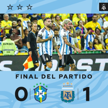 Argentina le ganó a Brasil en el Maracaná